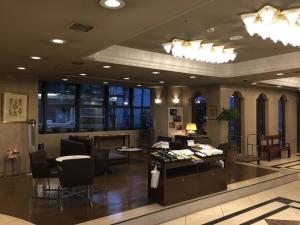 Χώρος καθιστικού στο Yokohama Mandarin Hotel