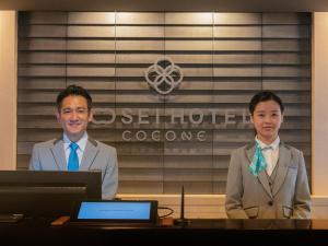 Členové personálu v ubytování Tosei Hotel Cocone Asakusa Kuramae