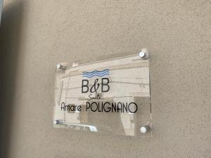 Certifikát, hodnocení, plakát nebo jiný dokument vystavený v ubytování B&B Suite Amare Polignano