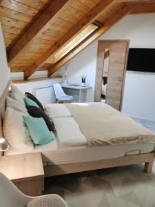מיטה או מיטות בחדר ב-Sylván