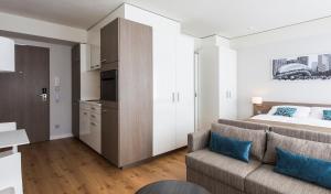 Uma área de estar em Brera Serviced Apartments Frankfurt Oper