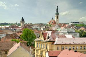 Nespecifikovaný výhled na destinaci Tábor nebo výhled na město při pohledu z hotelu