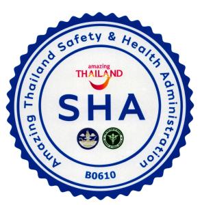 a label for the sharmaarmaarma safety and healing sharmaarmaarma products at Methavalai Hotel in Cha Am