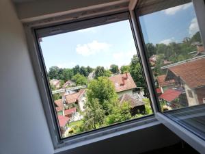 a view from a window of a village at Vila Jovicic in Popadić