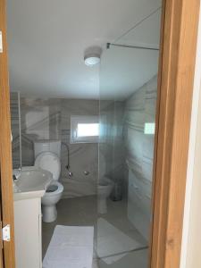 Koupelna v ubytování Apartments Boss