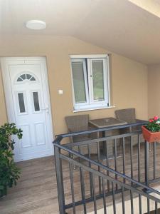 Balkón nebo terasa v ubytování Apartments Boss