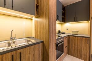 Kuchyňa alebo kuchynka v ubytovaní Urban Lofts