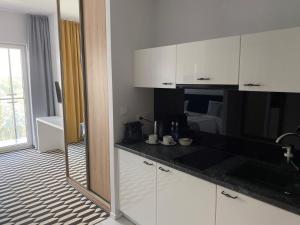 Kuchnia lub aneks kuchenny w obiekcie Apartamenty Prymasa Residence