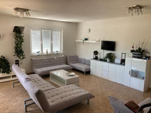 TV a/nebo společenská místnost v ubytování 4 Bedroom Apartment in Tisno (8+4)