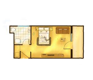 Plan piętra w obiekcie Hotel Central