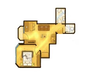 Plan piętra w obiekcie Hotel Central