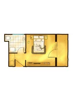 Plan piętra w obiekcie Hotel Central