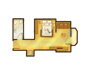 Plan piętra w obiekcie Hotel Central