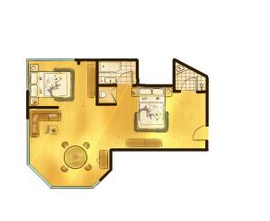 Plan piętra w obiekcie Hotel Central