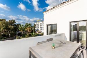 A balcony or terrace at by RIVA - Chic, Contemporary Studio in Puerto Banus Gardens