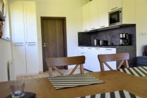 Kuchyň nebo kuchyňský kout v ubytování Apartmán198,cz