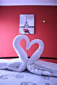 Postel nebo postele na pokoji v ubytování Apartman Patricia