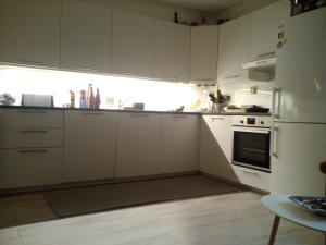Kuchyň nebo kuchyňský kout v ubytování Maggala apartments