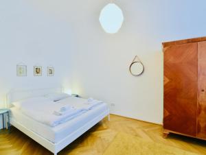 Voodi või voodid majutusasutuse Apartment Wien toas