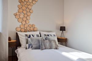 Posteľ alebo postele v izbe v ubytovaní Aba Apartamenty