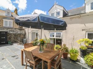 Bygningen som feriehuset ligger i