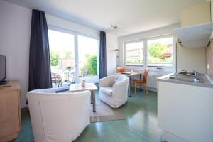 Kuchyň nebo kuchyňský kout v ubytování De Kanalkieker Apartmenthaus Meier