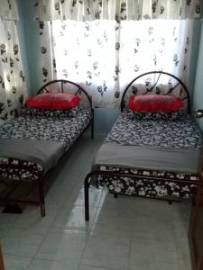 A bed or beds in a room at AMIMAS HOMESTAY