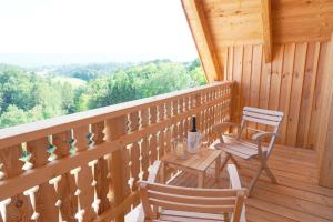 Balkon lub taras w obiekcie Bauernhof Gschmeidler
