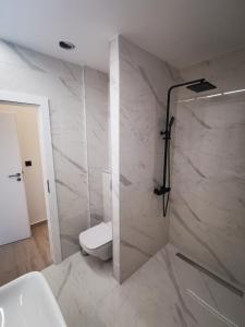 Koupelna v ubytování SPA Apartment Vito