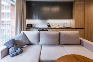 Kuchyňa alebo kuchynka v ubytovaní City Break Gdańsk Rajska 8 Apartamenty