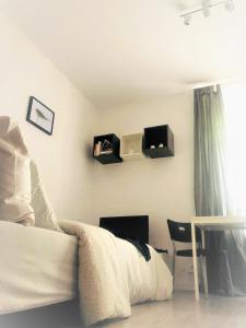 Posteľ alebo postele v izbe v ubytovaní Nico Apartments