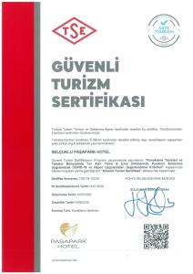 Certifikát, hodnocení, plakát nebo jiný dokument vystavený v ubytování Paşapark Selçuklu Hotel