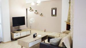 A television and/or entertainment centre at "Villa Kanavos" apts