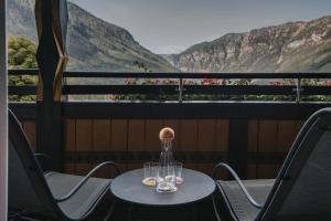 Widok na góry z tego hotelu