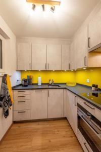 Η κουζίνα ή μικρή κουζίνα στο Ambassador Yellow Home
