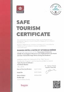 Certifikát, hodnocení, plakát nebo jiný dokument vystavený v ubytování Ramada Hotel by Wyndham Edirne