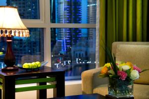Χώρος καθιστικού στο Sunday Marina View Hotel Apartments