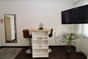 Telewizja i/lub zestaw kina domowego w obiekcie Balcony Apartment - Next to Opera