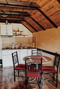 Kuchyň nebo kuchyňský kout v ubytování Apartment Tarski konaci