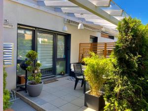Zahrada ubytování Tiny Apartment LIVE-IN Wertheim am Main