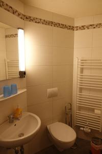 Kylpyhuone majoituspaikassa Hirt's Brau-& Gasthof