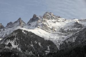 Splošen pogled na gorovje oz. razgled na gore, ki ga ponuja apartma
