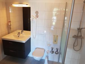 Een badkamer bij Vakantiehotel Der Brabander