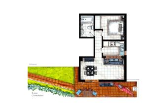 Plán poschodí v ubytovaní Casa Christabel y Casa Annabel