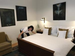 Voodi või voodid majutusasutuse Antik Hotel Sofia toas