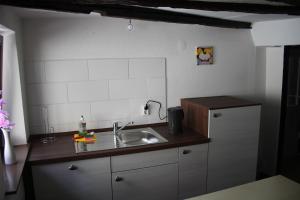 Kuchyň nebo kuchyňský kout v ubytování FerienwohnungQuedlinburg + 14 fotografií