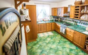 Kuchyň nebo kuchyňský kout v ubytování PRAGUE LUXURY VILLA, JACUZZI, HI-SPEED WIFI, HBO, TERRACE