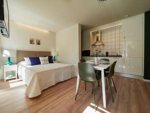 Katil atau katil-katil dalam bilik di Apartantiguo Altamirano 13