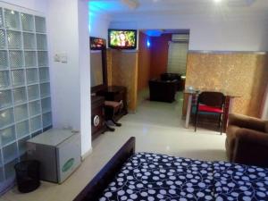 Televisyen dan/atau pusat hiburan di TheoDawn Hotels @ Suite 29