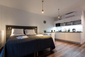 Kuchyňa alebo kuchynka v ubytovaní SKY APARTMENTS POZNAŃ